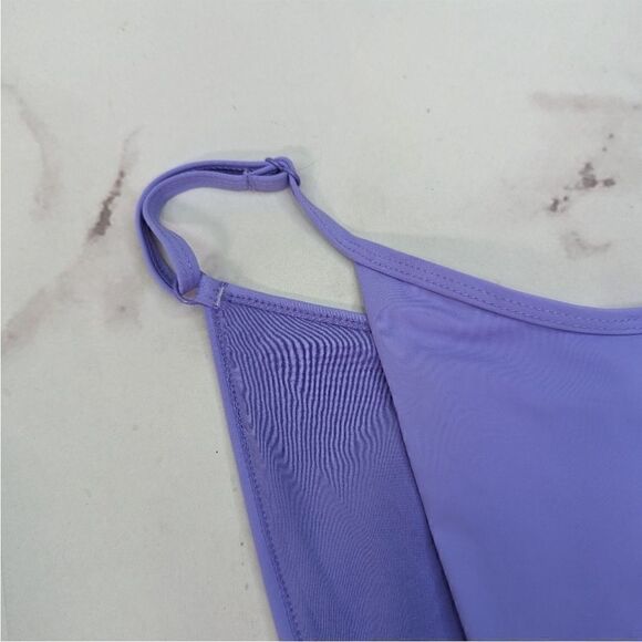 Good American Swim Bottom Women Iris Purple Always Fits Adjustable Bikini - Picture 2 of 4